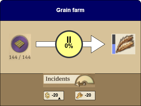 Grain farm details in Anno 1800