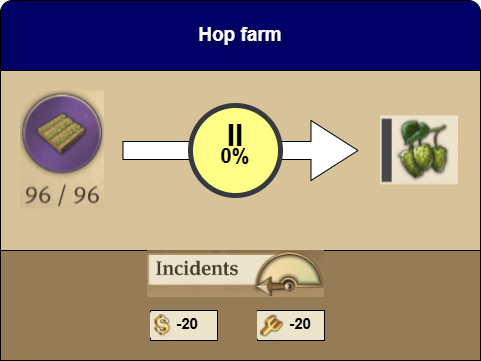 Hop farm production details in Anno 1800