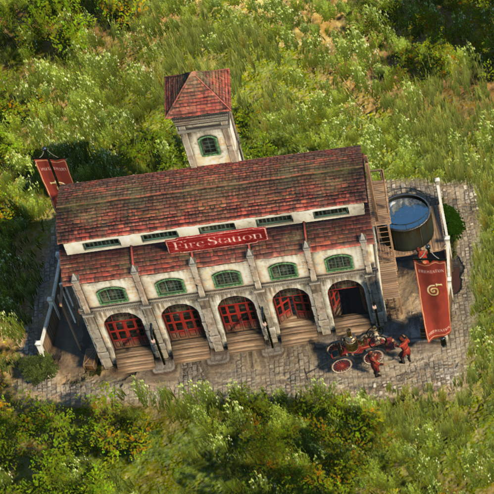 Fire station in Anno 1800