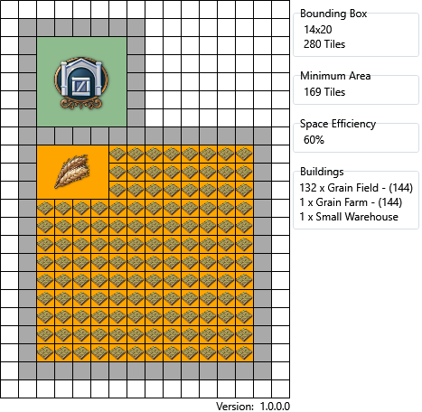 Grain farm in Anno 1800 simple layout