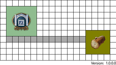 Lumberjack hut in Anno 1800 wood layout