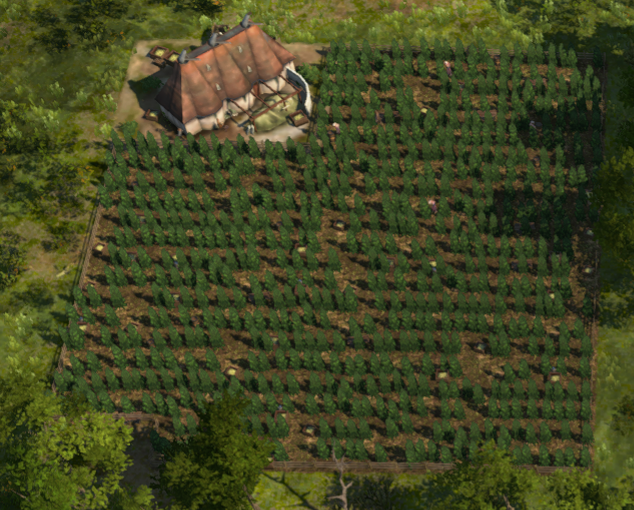 Potato farm in Anno 1800