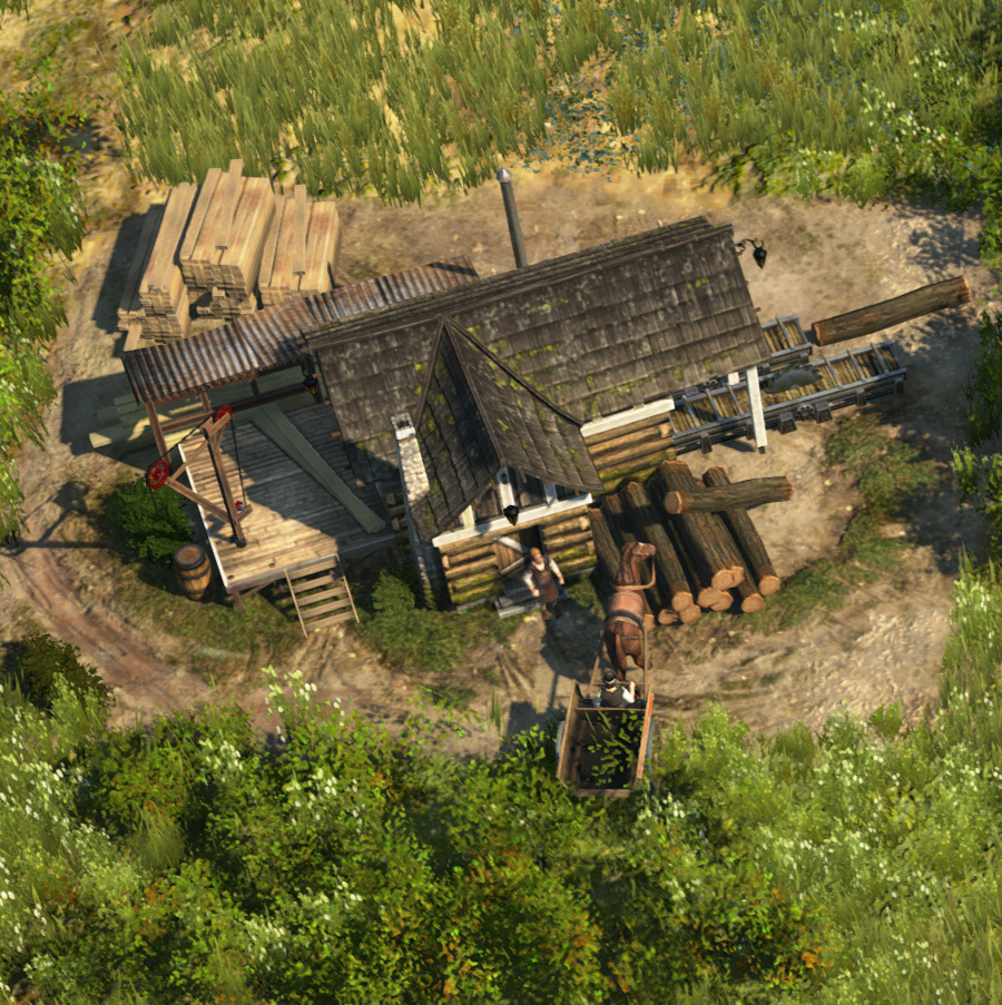 Sawmill in Anno 1800