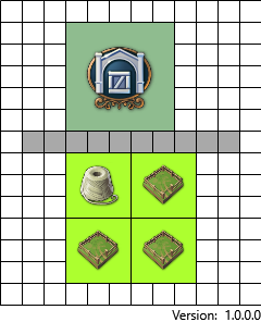 Sheep farm in Anno 1800 layout 1 with Warehouse