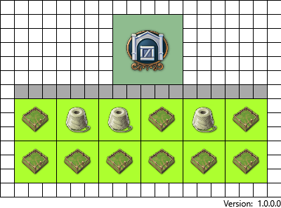 3 sheep farms and 1 warehouse layout 